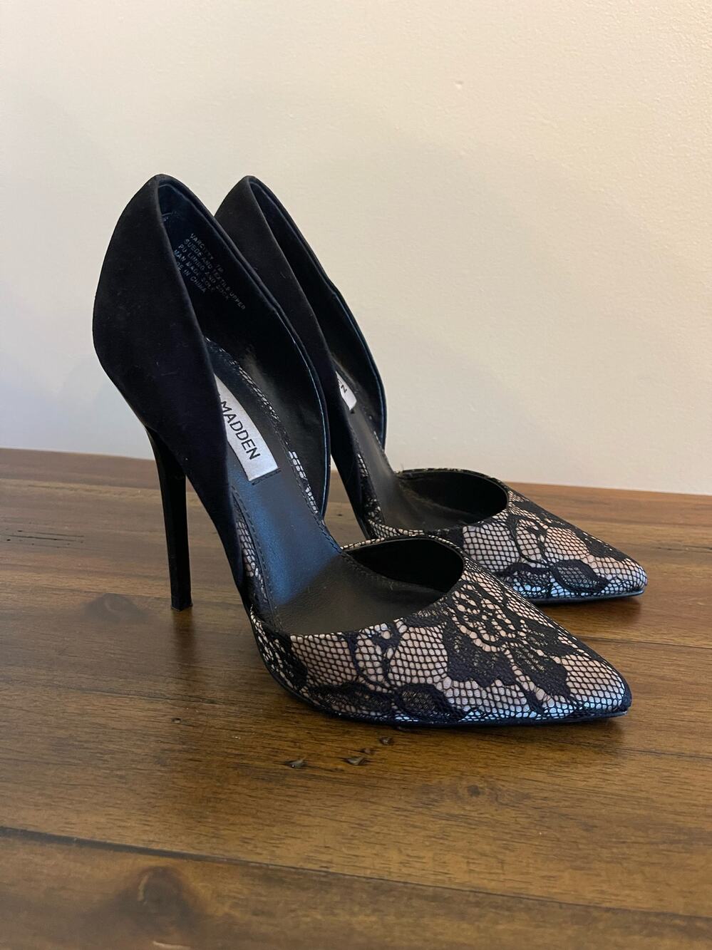 Steve Madden Lace Pointed d'Orsay Pump Size 7